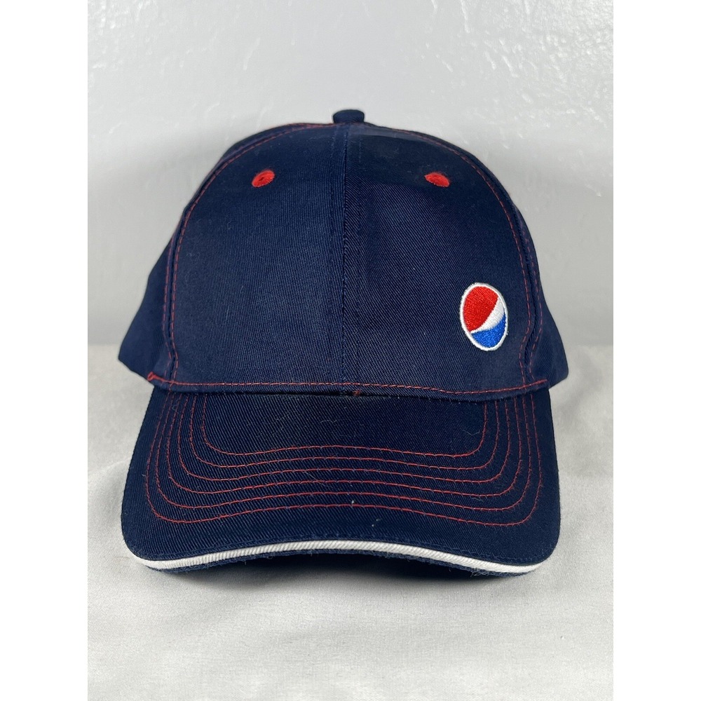 Pepsi Hat Cap Blue Strap Back‎ Adjustable Cola Soda Gear Mens Adult Work Uniform